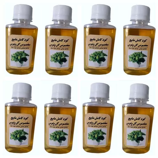 کود کامل مایع مخصوص پتوس مدل A33 حجم 120 میلی لیتر بسته 8 عددی